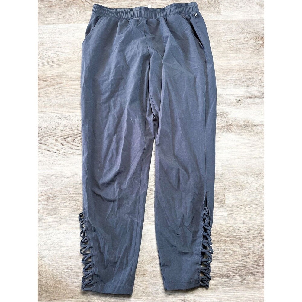 Fabletics Gray Lace Up Leg High Rise Joggers Womens Medium